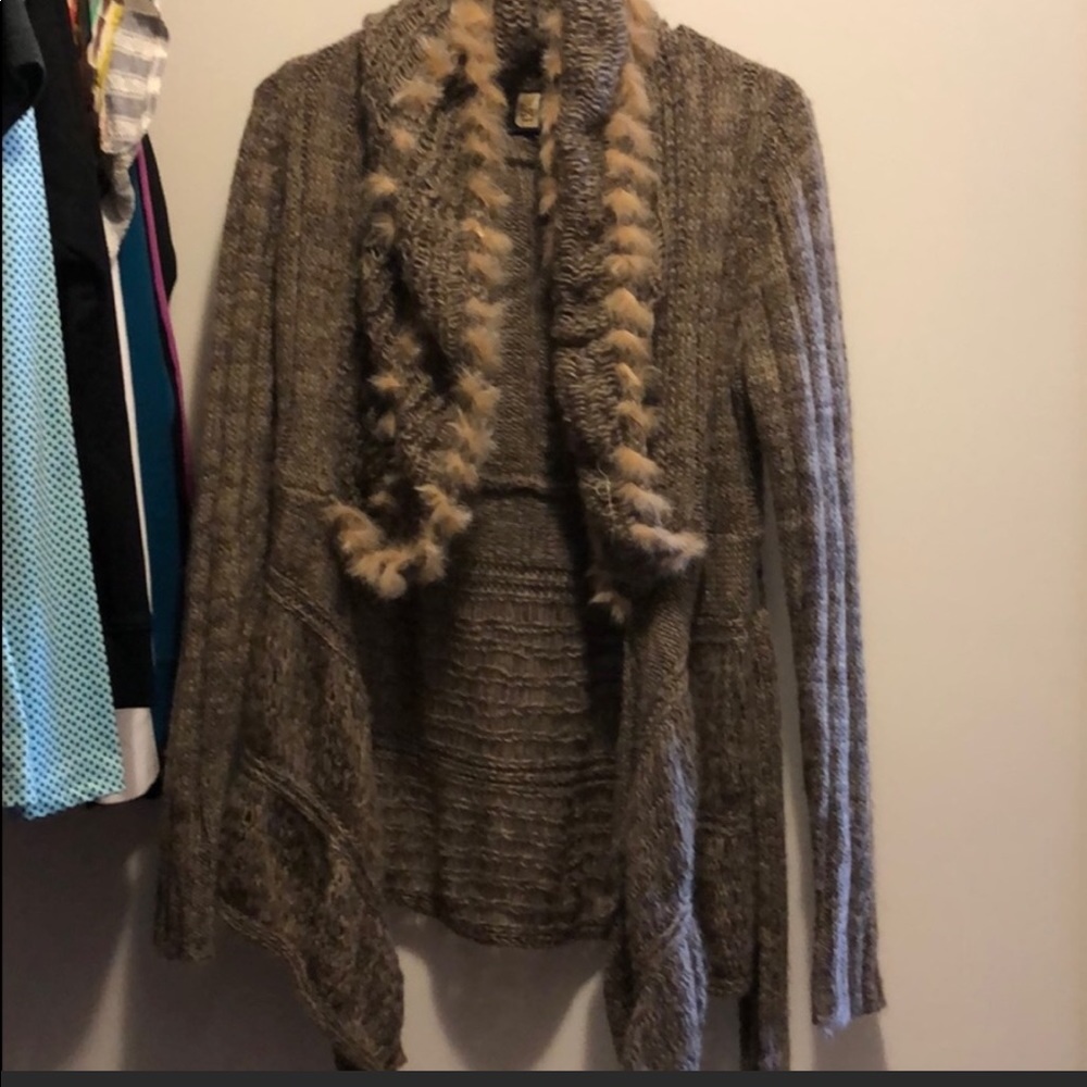 BKE Fur Sweater